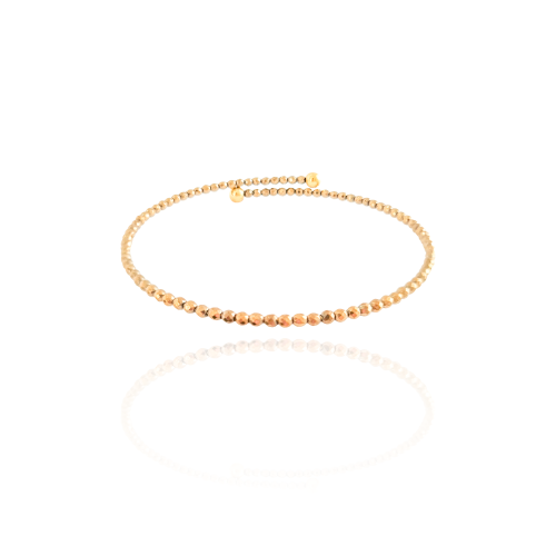 Pulseira Hematita Mola Banhado a Ouro 18K