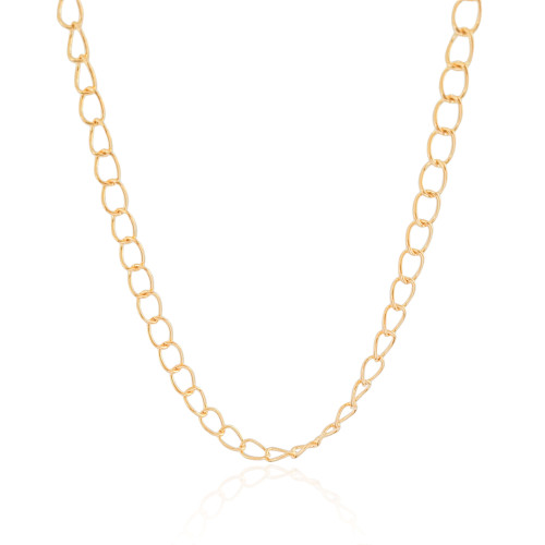 Choker Elos 7 mm Banhado a Ouro 18K