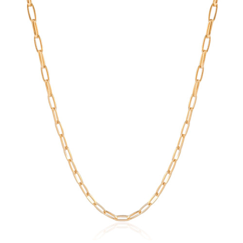 Gargantilha Elos Ovais Banhado a Ouro 18K