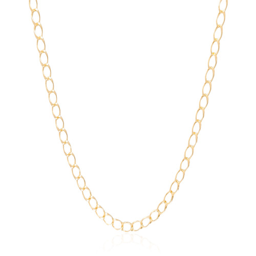 Gargantilhas Elos Trabalhados Banhado a Ouro 18K