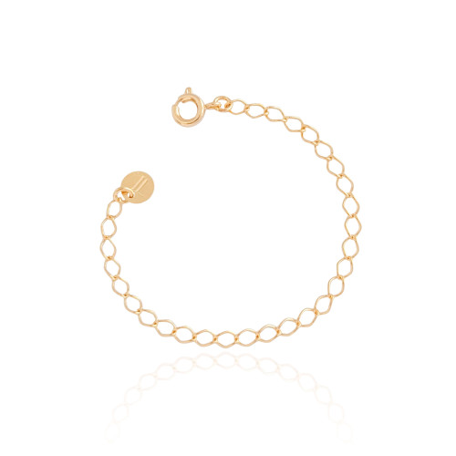 Extensor 10 cm com Fecho Banhado a Ouro 18K