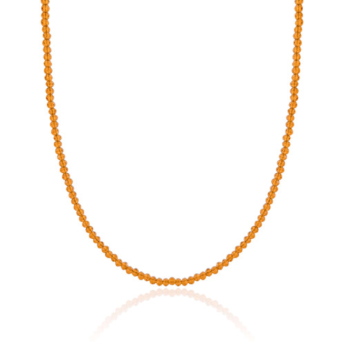 Choker Cristais Champagne Banhado a Ouro 18K