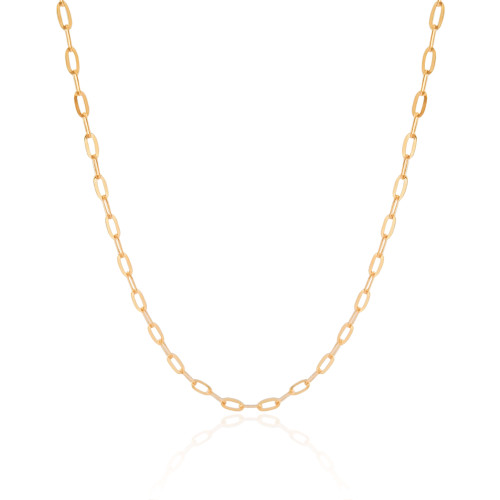 Choker Elos 3 mm Banhado a Ouro 18K