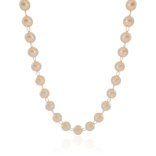Choker Pérolas 8 mm Banhado a Ouro 18K