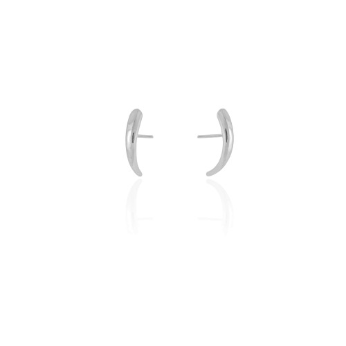 Ear Hook Liso Ródio Branco