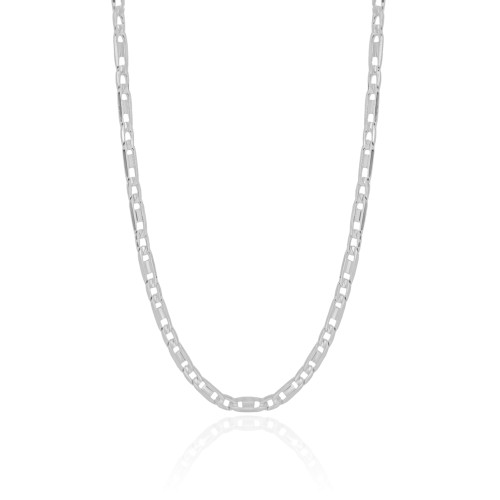 Choker Piastrine Ródio Branco