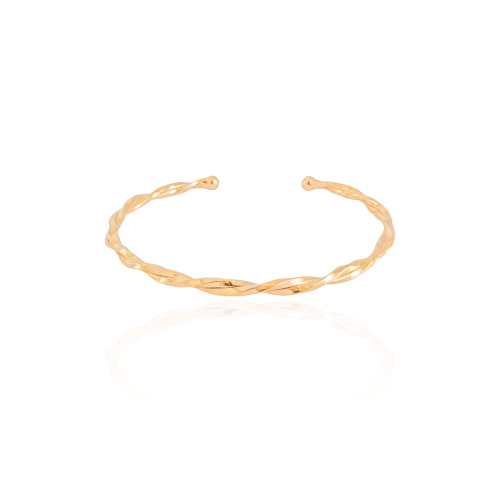 Bracelete Torcido Banhado a Ouro 18K