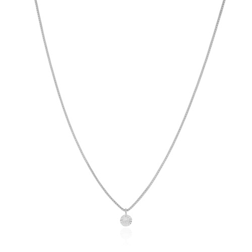 Gargantilha Veneziana Ponto de Luz Cristal 5 mm Ródio Branco - 40 cm