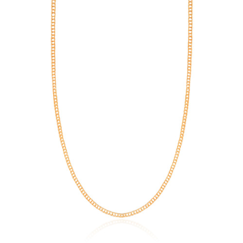 Gargantilha Grummet 2 mm Banhado a Ouro 18K - 45 cm