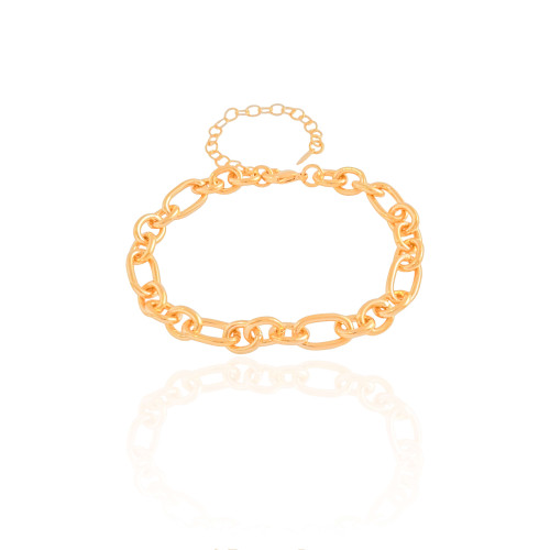 Pulseira Elos Ovais 8mm Banhado a Ouro 18K