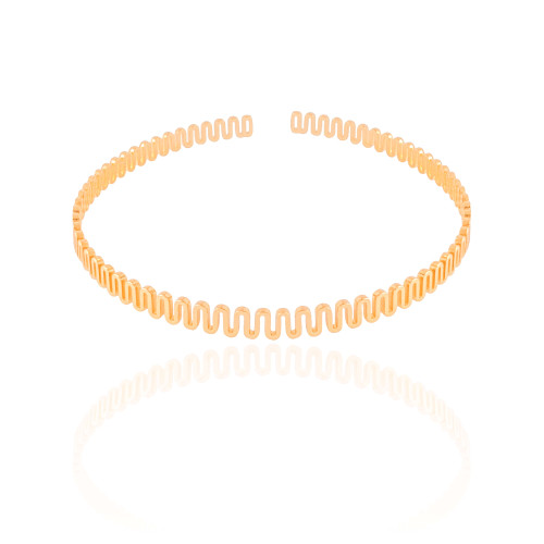 Aro Flexível Mola Banhado a Ouro 18K