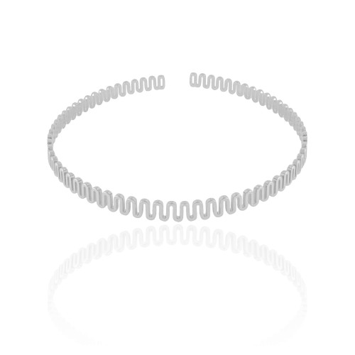 Aro Flexível Mola Ródio Branco