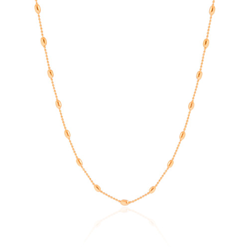 Choker Gomos 3 mm Banhado a Ouro 18K
