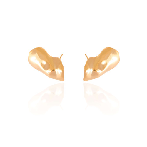 Ear Cuff Orgânico 2.5 cm Banhado a Ouro 18K