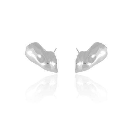 Ear Cuff Orgânico 2.5 cm Ródio Branco