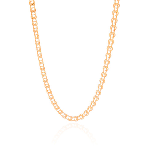 Choker Elos Nó Banhado a Ouro 18K