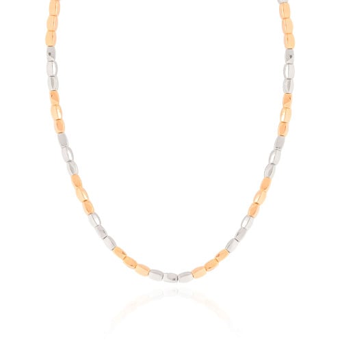 Choker Abaulada ABS Mix de Banhos Banhado a Ouro 18K