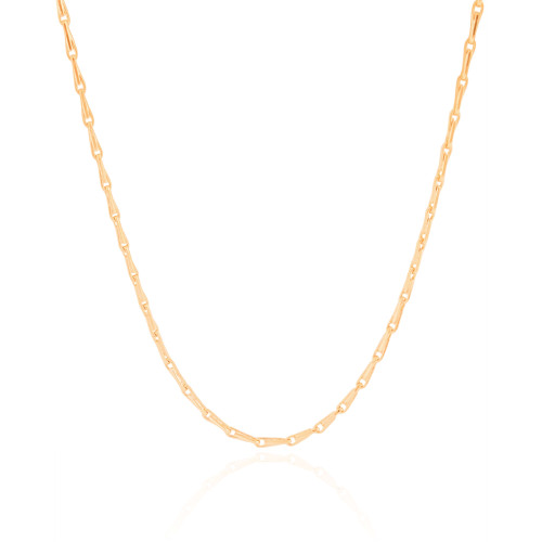 Choker Elos Grampo Banhado a Ouro 18K