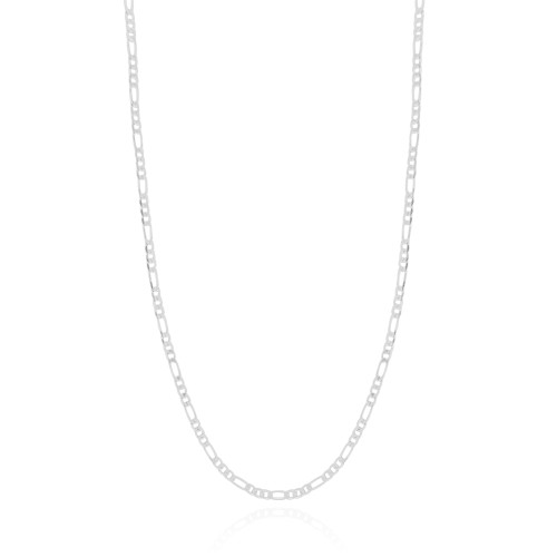 Gargantilha Masculina Grumet 2 mm Ródio Branco - 60 cm