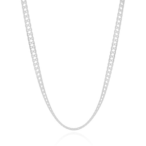 Choker Chinesca 5 mm Ródio Branco