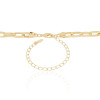 Choker Elos 11.5 x 5.5 MM Banhado a Ouro 18K