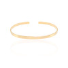 Bracelete Liso Flat Banhado a Ouro 18K