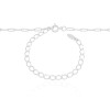 Choker Elos Lisos Ródio Branco