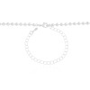 Choker Bolinhas 3 mm Ródio Branco