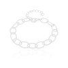 Pulseira Elos Ovais 7 mm Ródio Branco