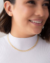 Choker Elos Duplos Banhado a Ouro 18K