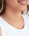 Choker Riviera Cristal Banhado a Ouro 18K