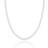 Choker Riviera Cristal Ródio Branco