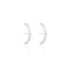 Ear Hook Liso Ródio Branco