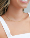 Choker Rabo de Rato Banhado a Ouro 18K