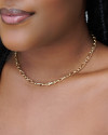Choker Elos Torcidos Banhado a Ouro 18K