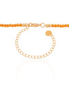 Choker Cristais Champagne Banhado a Ouro 18K