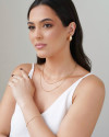 Choker Gomos Ovais Lisas Banhado a Ouro 18K