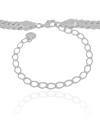 Choker Malha Cubana 6.5 mm Ródio Branco