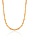 Choker Malha Egípcia 4 mm Banhado a Ouro 18K