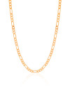 Choker Fígaro 4 mm Banhado a Ouro 18K