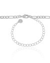 Choker Fígaro 4 mm Ródio Branco