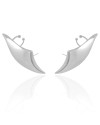 Ear Cuff Liso 4.6 cm Ródio Branco
