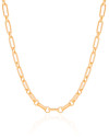 Choker Elos Ovais 4 mm Banhado a Ouro 18K
