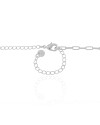 Choker Elos Ovais 4 mm Ródio Branco
