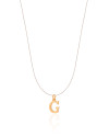 Choker Nylon Letra G Banhado a Ouro 18K