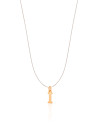 Choker Nylon Letra I Banhado a Ouro 18K
