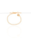 Choker Nylon Letra P Banhado a Ouro 18K