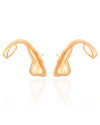 Ear Cuff Orgânico Banhado a Ouro 18K