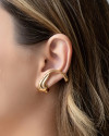 Ear Cuff Orgânico Banhado a Ouro 18K
