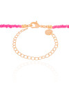 Choker Miçanga Rosa Estrela do Mar Banhado a Ouro 18K